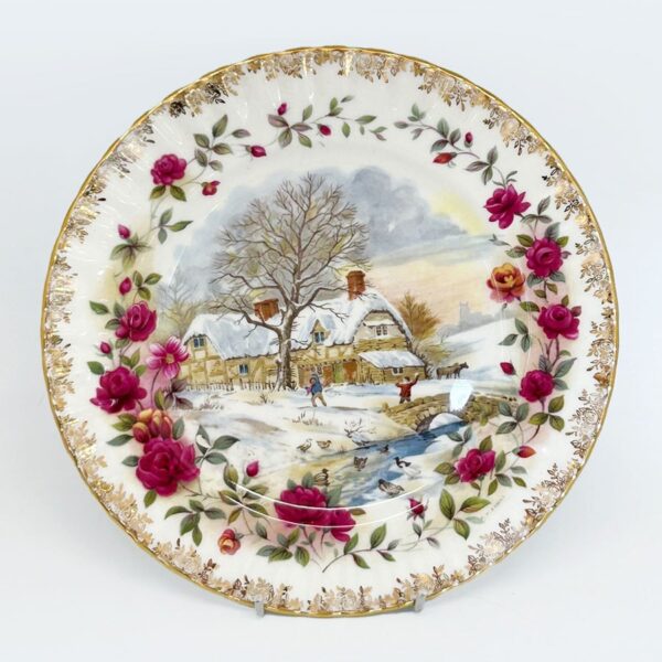 Royal Albert Four Seasons Winter  Plate F F Errill
