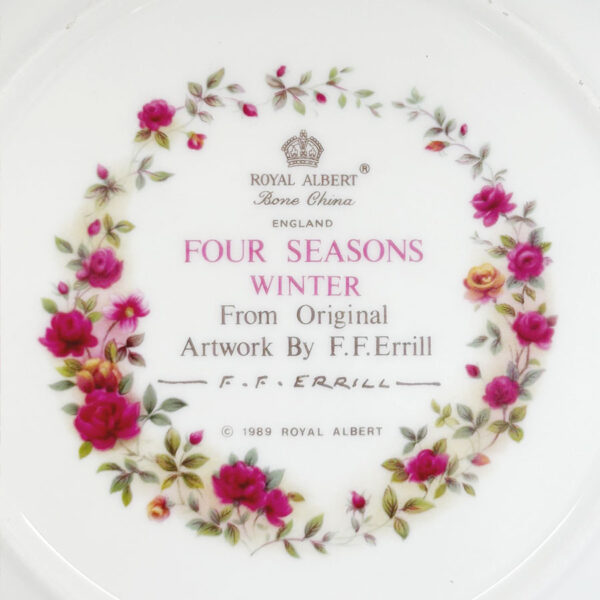Royal Albert Four Seasons Winter  Plate F F Errill