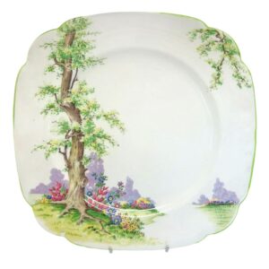 Royal Albert Greenwood Tree Luncheon Plate Art Deco