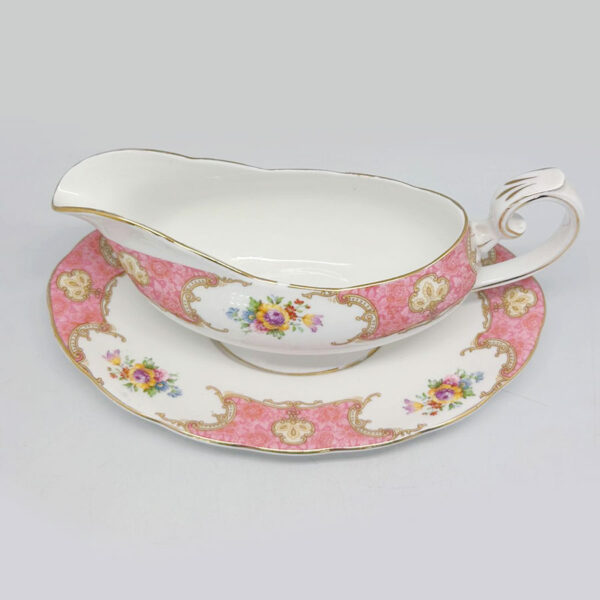 Royal-Albert-Lady-Carlyle-Sauce-Boat-On-Stand-1 Royal Albert Lady Carlyle Sauce Boat On Stand