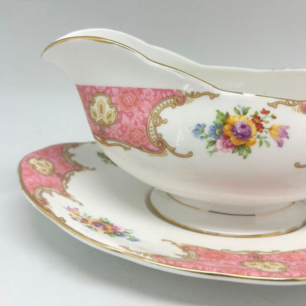Royal-Albert-Lady-Carlyle-Sauce-Boat-On-Stand-3 Royal Albert Lady Carlyle Sauce Boat On Stand