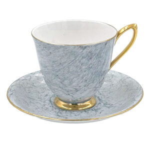 Royal Albert Gossamer Demitasse Duo Grey