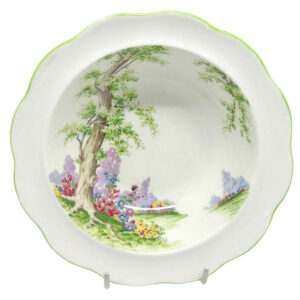 Royal Albert Greenwood Tree Lipped Dessert Art Deco