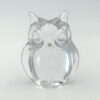 Daum France Glass Owl Paperweight