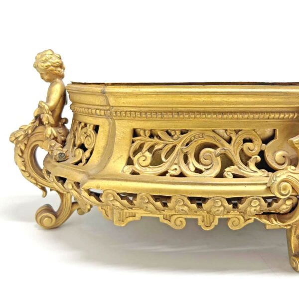 Gilt Bronze French Cherub Jardiniere 19th