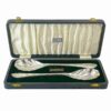Hallmarked Silver Boxed Serving Spoons Sheffield 1959