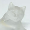 Lalique Crystal Cat Lying Down Boxed C1980