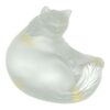 Lalique Crystal Cat Lying Down Boxed C1980
