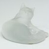 Lalique Crystal Cat Lying Down Boxed C1980