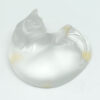 Lalique Crystal Cat Lying Down Boxed C1980