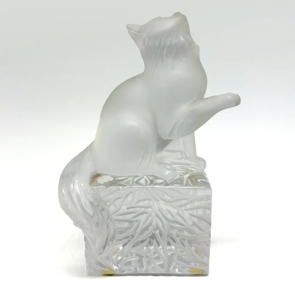 Lalique-crystal-playful-kitten-on-a-pedestal-boxed-c1980-1 Lalique Crystal Playful Kitten On A Pedestal Boxed C1980
