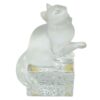 Lalique-crystal-playful-kitten-on-a-pedestal-boxed-c1980 Lalique Crystal Playful Kitten On A Pedestal Boxed C1980