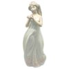 Nao By Lladro Large Figurine Lady Holding  Flower