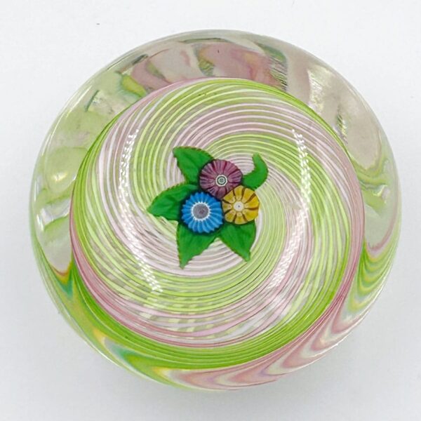 Perthshire Nosegay Floral Glass Paperweight 1977
