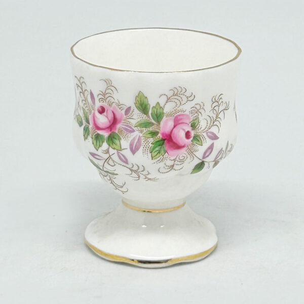 Royal-Albert-Lavender-Rose-Pedestal-Egg-Cup-3 Royal Albert Lavender Rose Pair Pedestal Egg Cups Boxed
