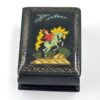 Russian Hand Painted Lacquered Box Man On Horse