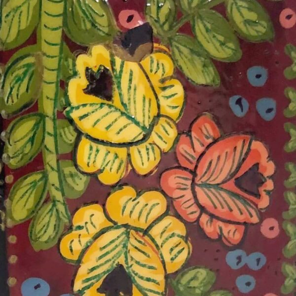 Russian Hand Painted Lacquered Box Floral