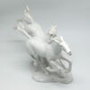 Schaubach Kunst Kurt Steiner Blanc De Chine Wild Horse Scene