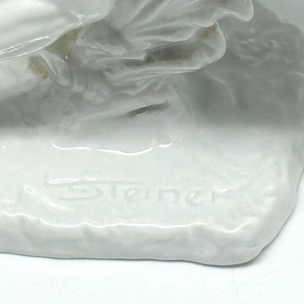 Schaubach Kunst Kurt Steiner Blanc De Chine Wild Horse Scene