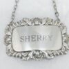 Silver Sherry Decanter Label London 1966
