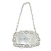 Silver Sherry Decanter Label London 1966