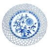 Berlin KPM Onion Pattern Reticulated Plate C1945