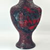 Cinnabar Chinese Hand Carved Large Village Scene Dual Tone Vase 20th