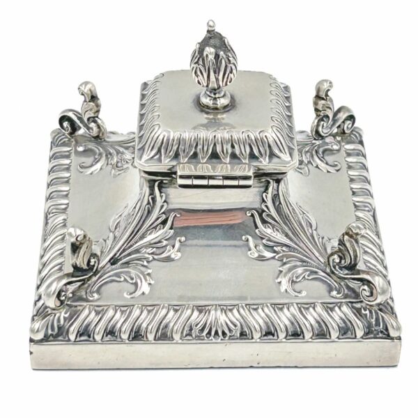 Hallmarked Silver Inkwell Sheffield 1908 Hawksworth Eyre and Co