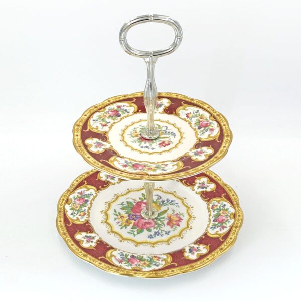 Royal Albert Lady Hamilton Two Tier High Tea Stand  C1939