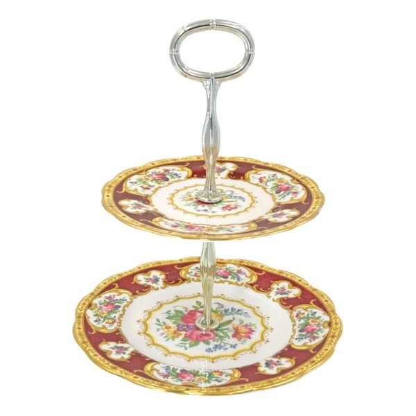 Royal Albert Lady Hamilton Two Tier High Tea Stand  C1939