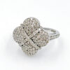 9ct White Gold Diamond Cluster Ring