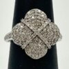 9ct White Gold Diamond Cluster Ring