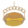 9ct Gold Swivel Large Topaz Fob Seal