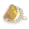 9ct Gold Swivel Large Topaz Fob Seal