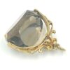 9ct Gold Swivel Topaz Fob Seal