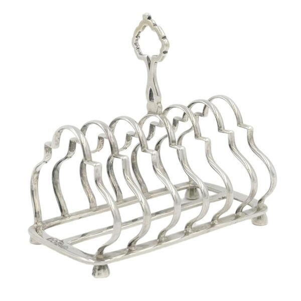 Hallmarked Silver Toast Rack London 1906 Goldsmiths Co