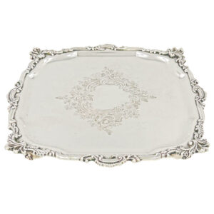 Hallmarked Silver Salver Edward VIII Hawksworth Eyre and Co London 1901