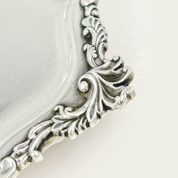 Hallmarked-silver-salver-Edward-vIII-hawksworth-eyre-and-co-london-1901-5 Hallmarked Silver Salver Edward VIII Hawksworth Eyre and Co London 1901