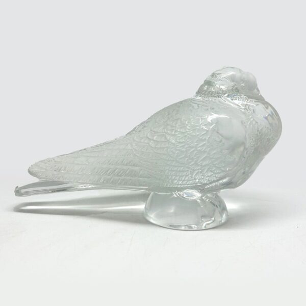 Lalique Pigeon Bruges Crystal Sculpture C1931