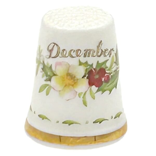 Royal Albert Flower Of The Month December Thimble