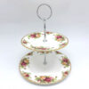 Royal Albert Old Country Roses Two Tier High Tea Cake Stand