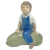Royal Copenhagen Boy Sitting On Large Gourd 4539