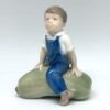 Royal Copenhagen Boy Sitting On Large Gourd 4539