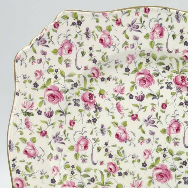 Royal-Winton-Pink-Cabbage-Rose-Chintz-Large-Cake-Plate-2 Royal Winton Pink Cabbage Rose Chintz Large Cake Plate