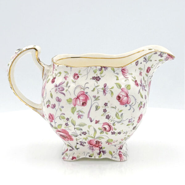 Royal Winton Pink Cabbage Rose Chintz Tea Milk Jug