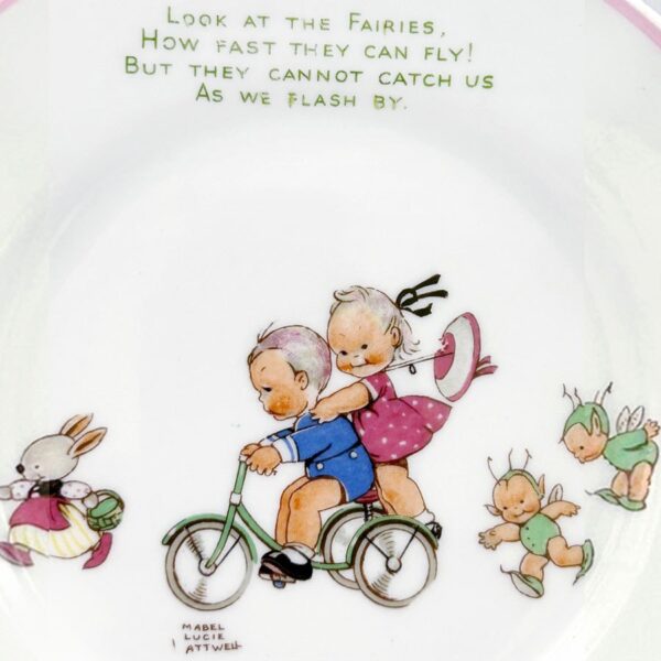 Shelley Mabel Lucie Attwell Side Plate Look at the Fairies