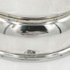 Sterling Silver Cylinder Vase Applied Leaf Motif