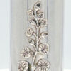Sterling Silver Cylinder Vase Applied Leaf Motif