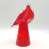 Vintage MCM Handblown Red Jack In The  Pulpit Vase