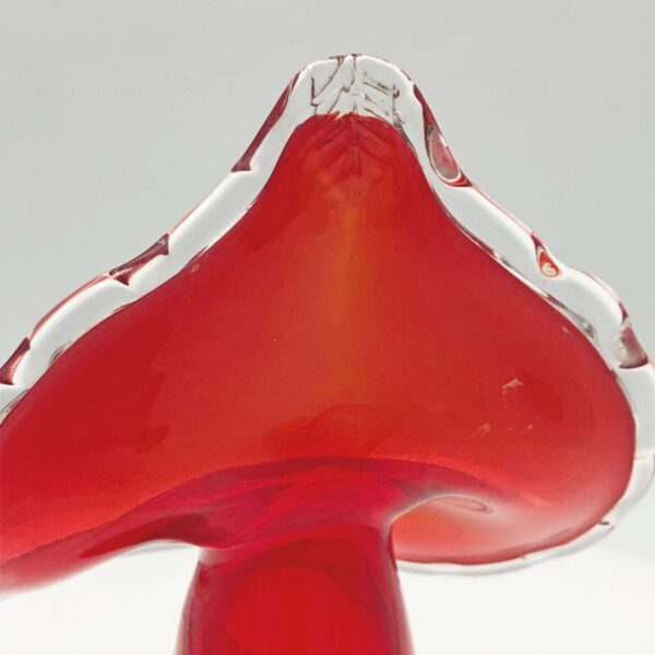 Vintage MCM Handblown Red Jack In The  Pulpit Vase